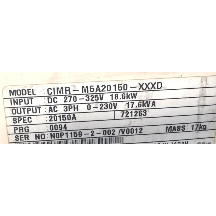 Variateur YASKAWA CIMR-M5A20150-XXXD