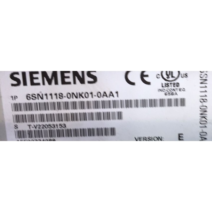 Carte régulation SIEMENS 6SN1118-0NK01-0AA0