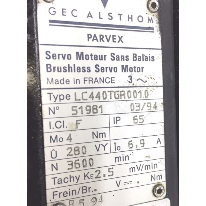 Moteur brushless PARVEX LC440TGR0010