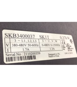 Variateur LEROY SOMER SKB3400037 0,37 kW