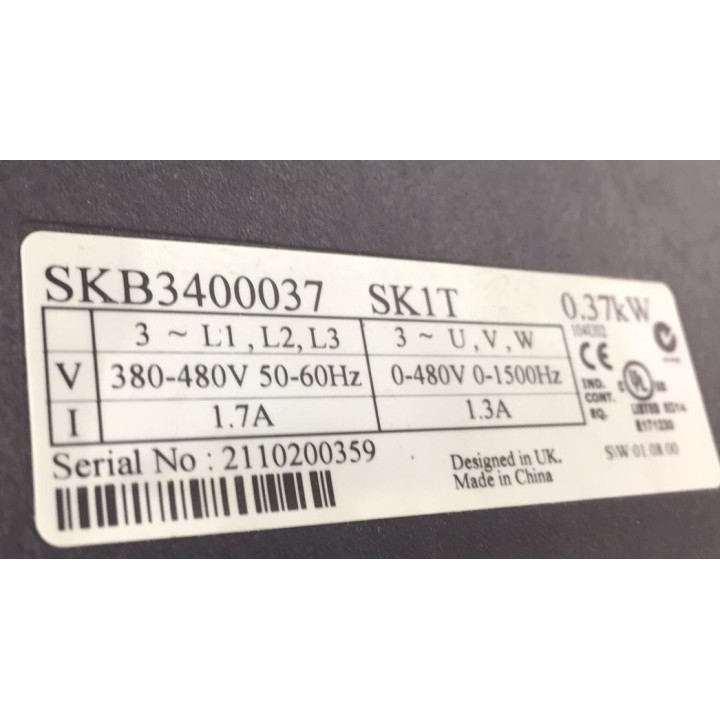 Variateur LEROY SOMER SKB3400037 0,37 kW