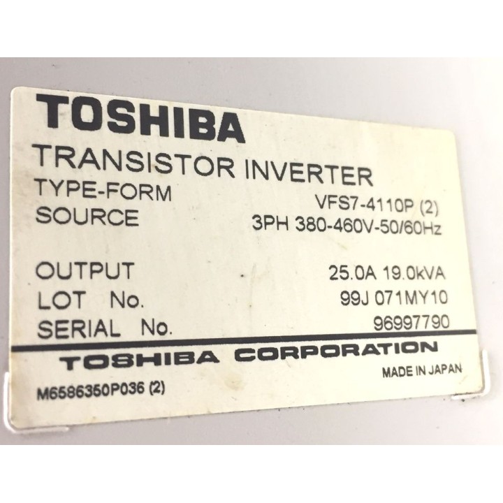 Variateur de fréquence TOSHIBA VFS7-4110P (2) 19KVA