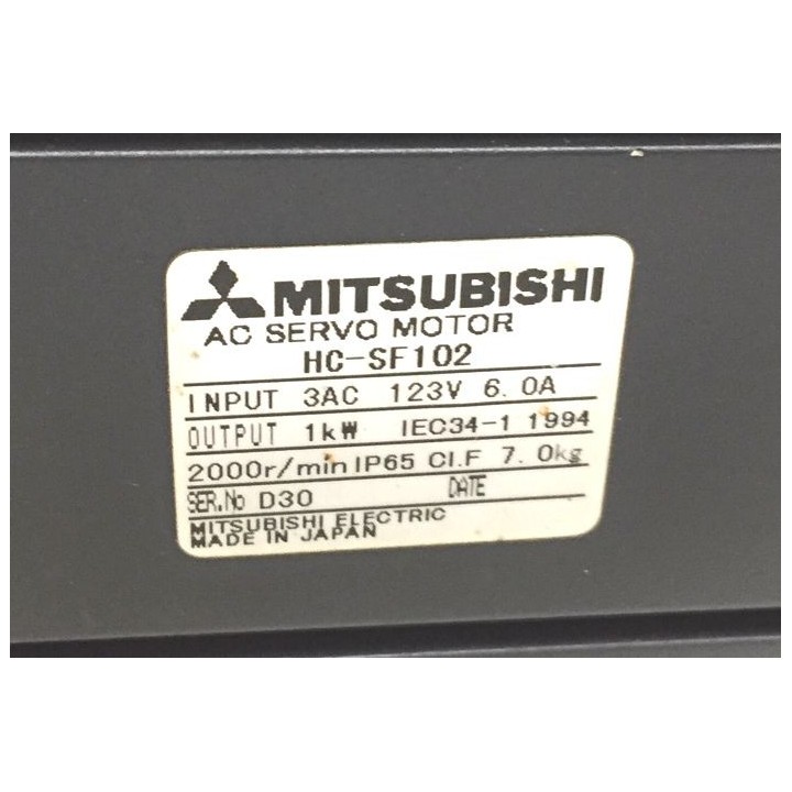Moteur axe MITSUBISHI HC-SF102 2000tr 1kW