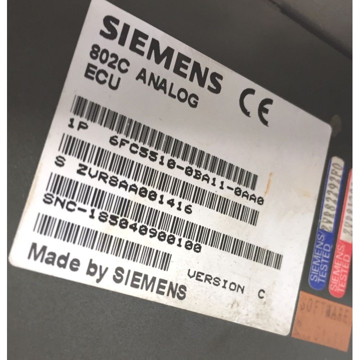 SIEMENS 6FC5510-0BA11-0AA0 CNC CONTROLER