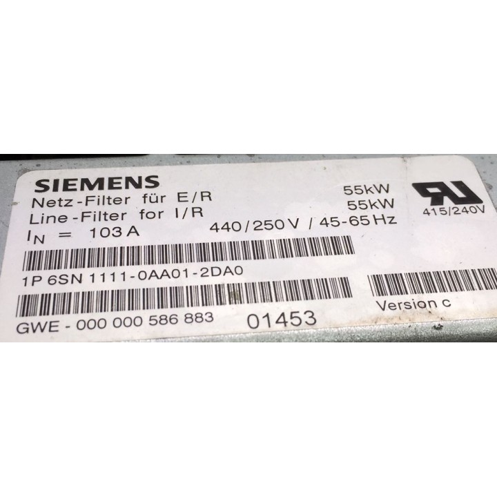 SIEMENS 6SN1111-0AA01-2DA0 brake unit