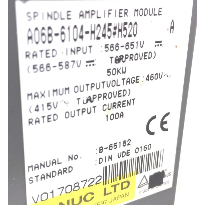 FANUC A06B-6104-H245 spindle amplifier
