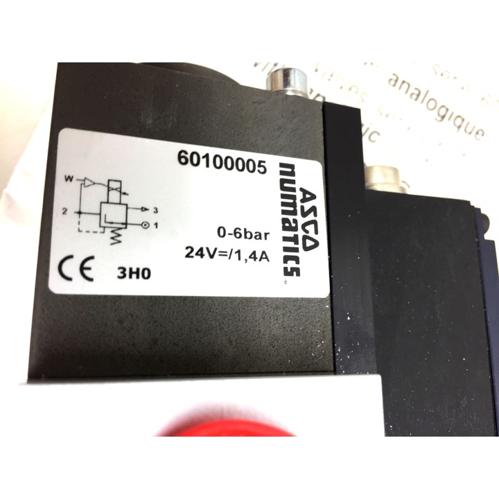 Vanne ASCO NUMATICS 60100005 0-6 bars 24V