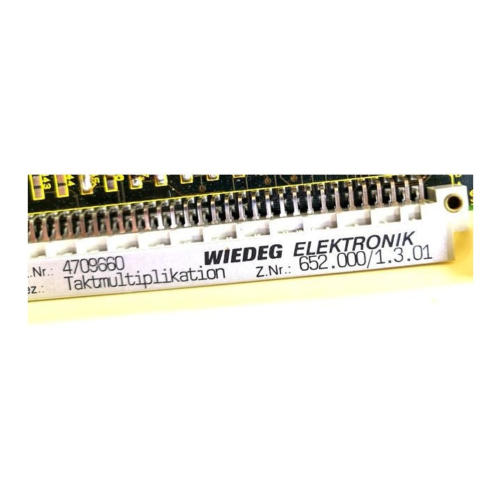 Carte TAKTMULTIPLIKATION WIEDEG ELEKTRONIK 652.000/1.3.01 pour KLINGENLBERG