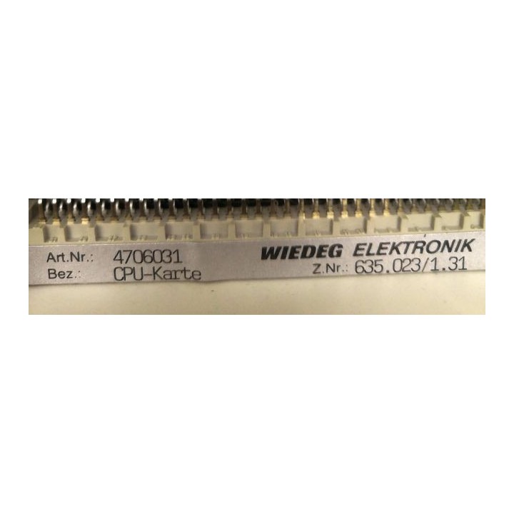 Carte CPU WIEDEG ELEKTRONIK 635.004/1.5 pour KLINGENLBERG