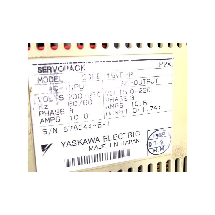 Variateur d'axe YASKAWA servopack SGDB-15VD