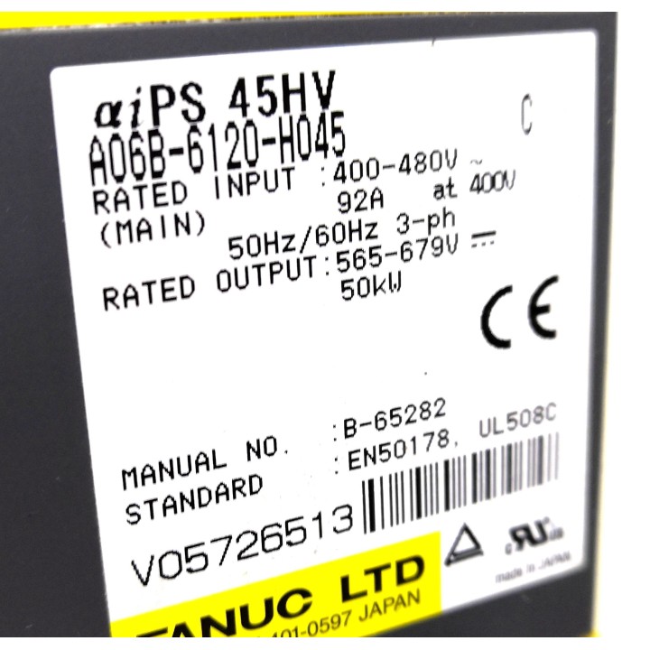 FANUC ALPHA A06B-6120-H045 400V power supply