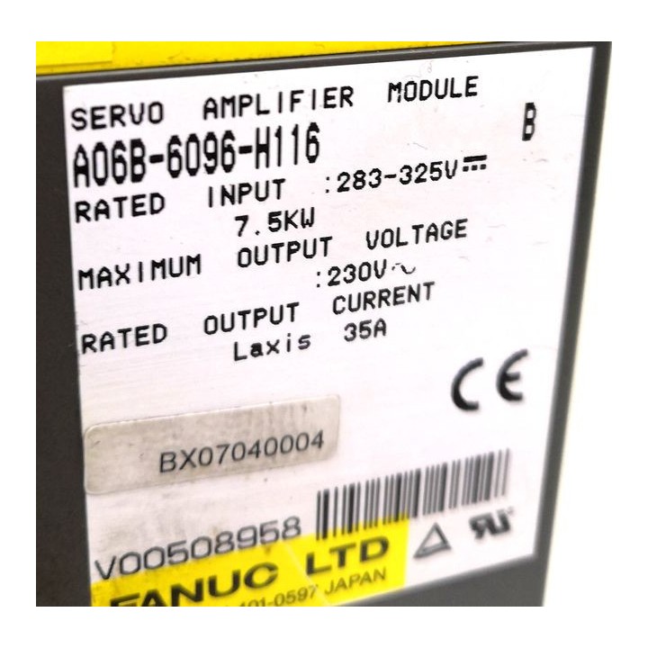 FANUC A06B-6096-H116 SERVO AMPLIFIER MODULE