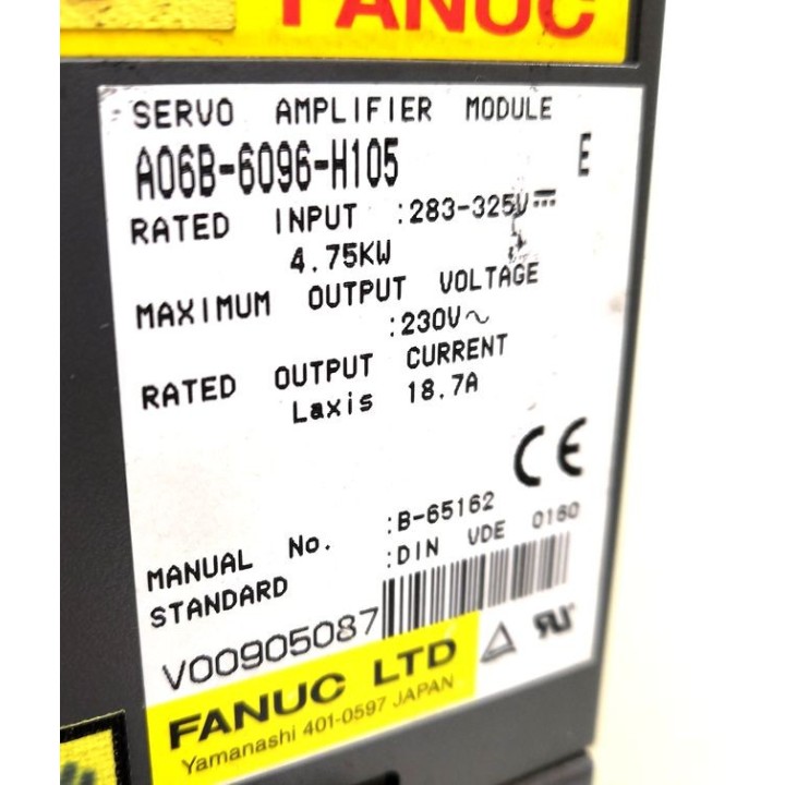 FANUC SERVO AMPLIFIER A06B-6096-H105