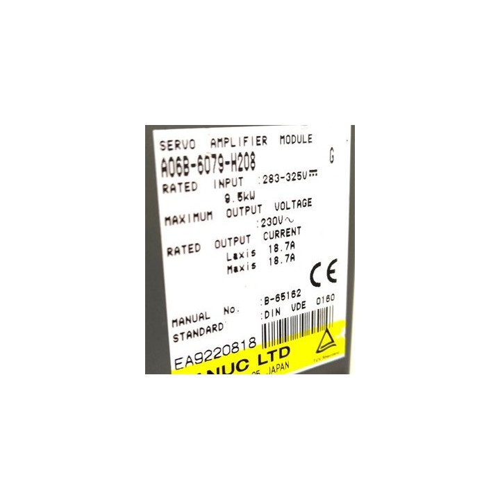 Variateur FANUC SERVO AMPLIFIER 2 AXES A06B-6079-H208