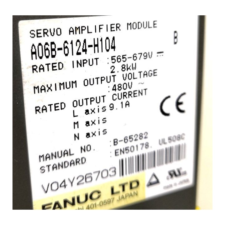 Variateur FANUC SERVO AMPLIFIER A06B-6124-H104