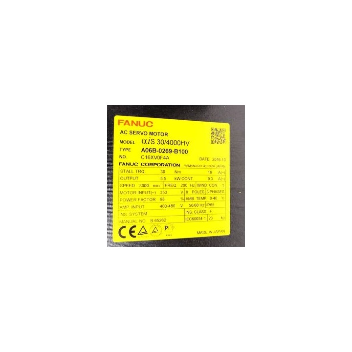 Moteur FANUC model ALPHA iS 30/4000HV A06B-0269-B100