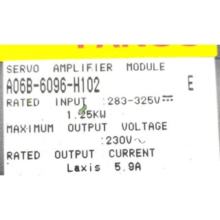 Servo amplifier FANUC A06B-6096-H102