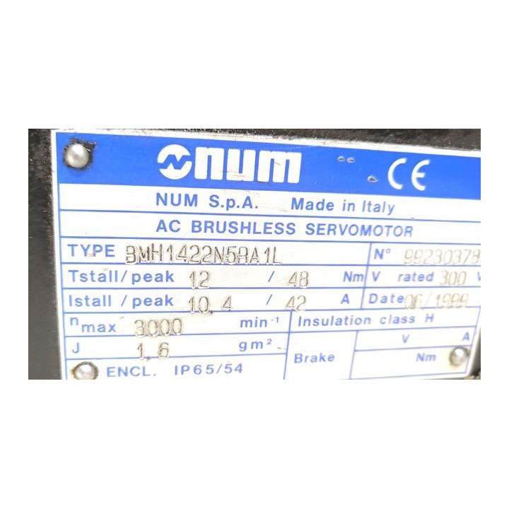 NUM BMH1422N5RA1L axis motor