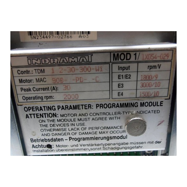 Variateur Indramat TDM 1.2-30-300-W1