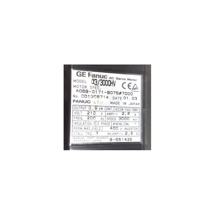 Moteur FANUC a3/3000HV A06B-0171-B075 7000