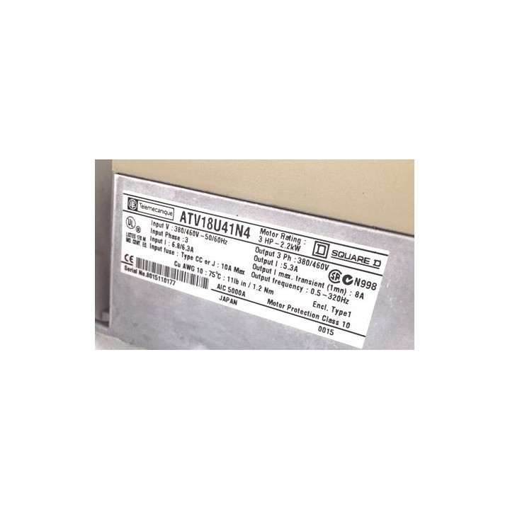 Variateur TELEMECANIQUE ALTIVAR ATV18U41N4