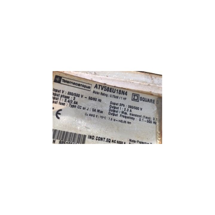 TELEMECANIQUE ALTIVAR reference ATV58EU18N4