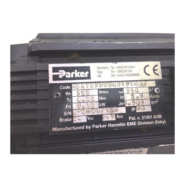 Moteur BRUSHLESS PARKER MBA1053004519164M