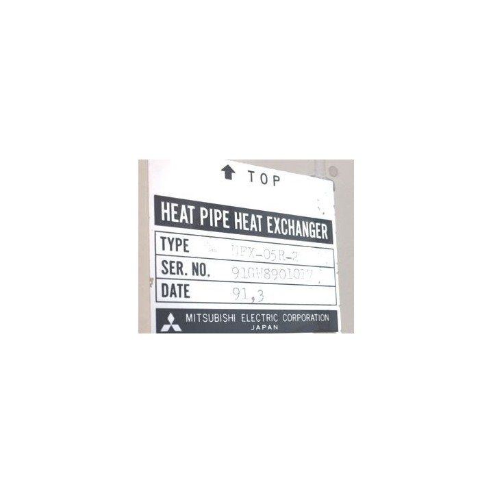 MITSUBISHI NFX-05R-2 HEAT PIPE HEAT EXCHANGER