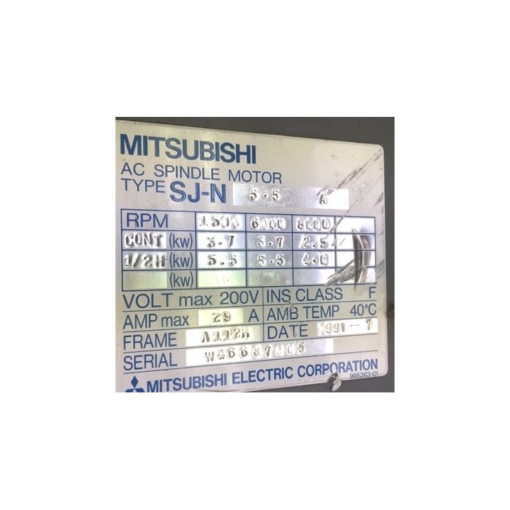 Moteur de broche MITSUBISHI SJ-N 5.5 A