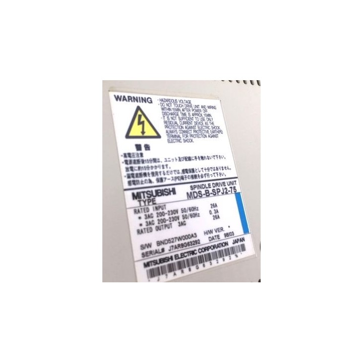 MITSUBISHI MDS-B-SPJ2-75 spindle servo drive
