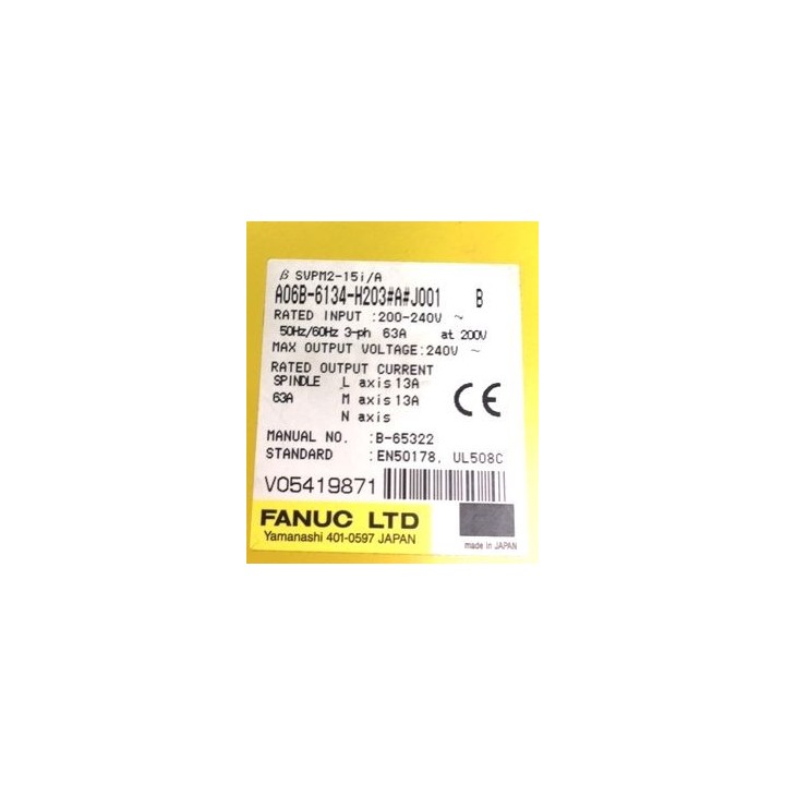 FANUC SVPM2-15 i/A A06B-6134-H203 servo drive unit