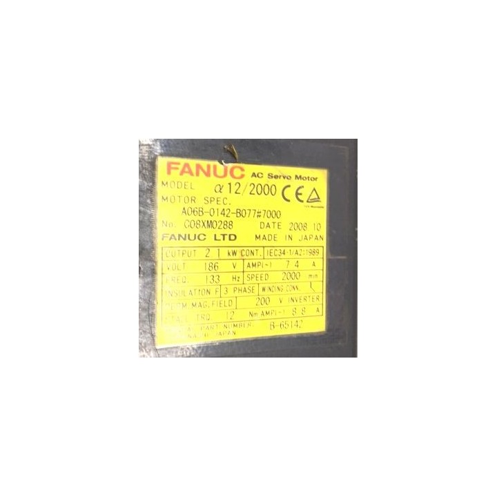 Moteur FANUC ALPHA 12/2000 A06B-0142-B077