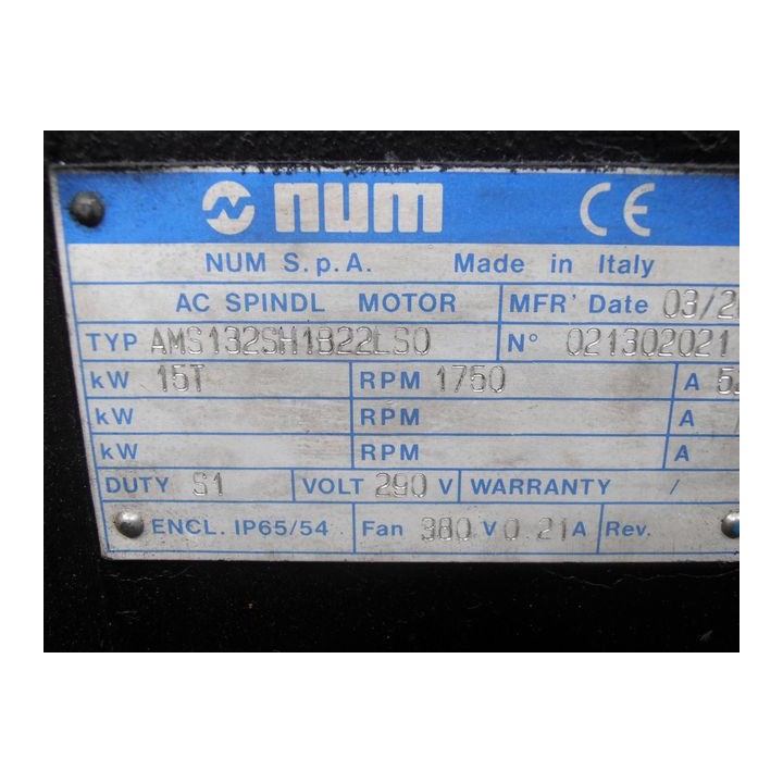 Motore mandrino di fresatura Num AMS132SH1B22LS0