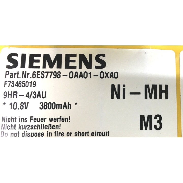 BATTERIES SIEMENS 6ES7798-0AA01-0XA0 10.8V