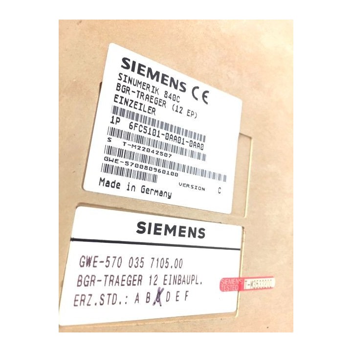 Rack SIEMENS 840C 6FC5101-0AA01-0AA0