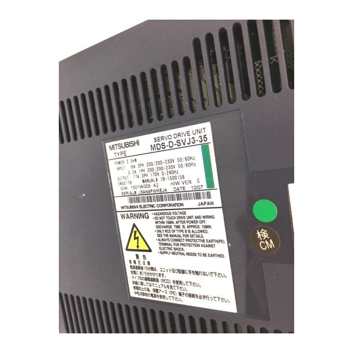 MITSUBISHI MDS-D-SVJ3-35 servo drive unit