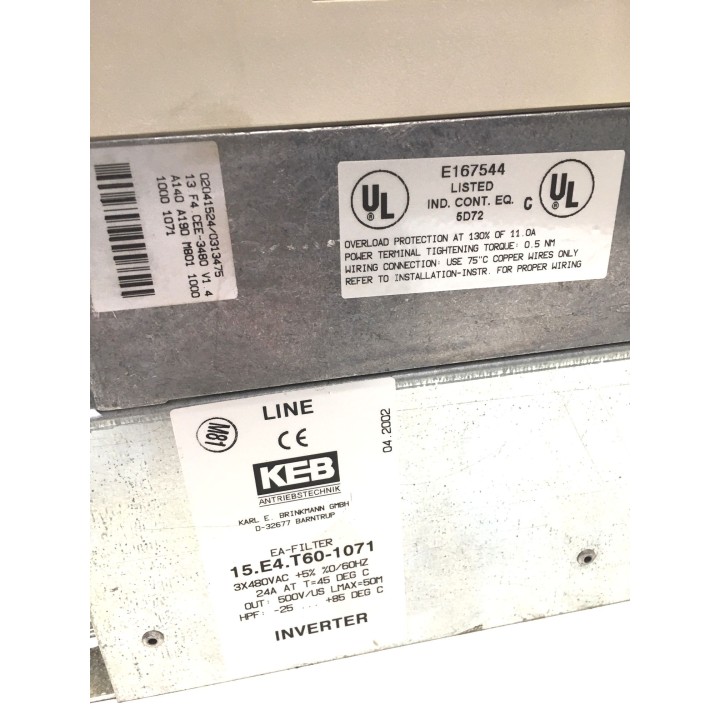 INVERTER KEB COMBIVERT 13.F4.CEE-3480/1