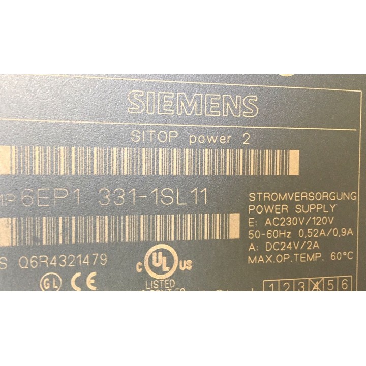 Alimentation SIEMENS 24V/2A 6EP1331-1SL11