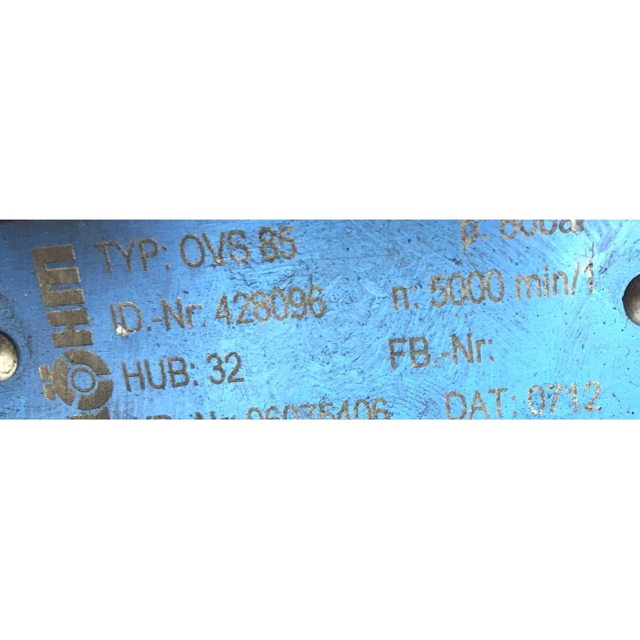 ROHM OVS 85 80bar 5000 tr/min hydraulic chuck