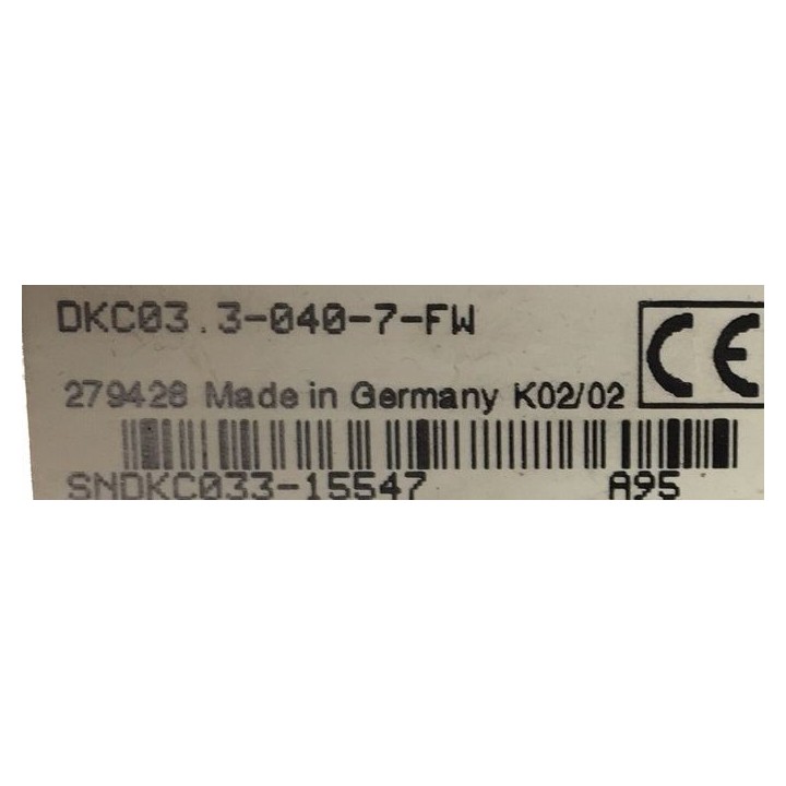 INDRAMAT ecodrive DKC03.3-040-7-FW sero unit