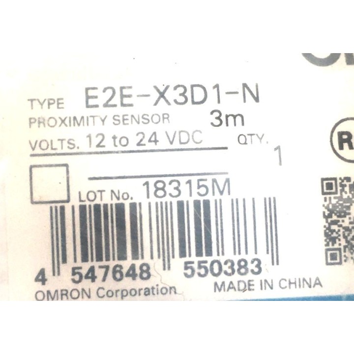 Capteur de proximité OMRON E2E-X3D1-N 3M