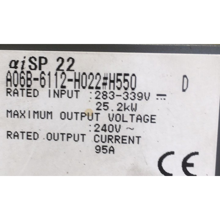 azionamento fanuc A06B-6112-H022