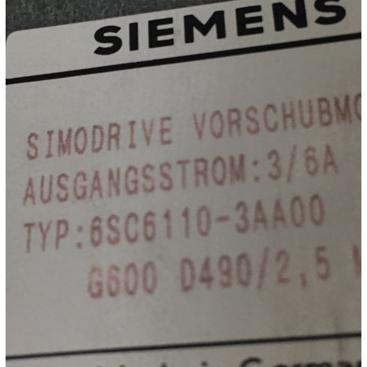 variador del eje de siemens