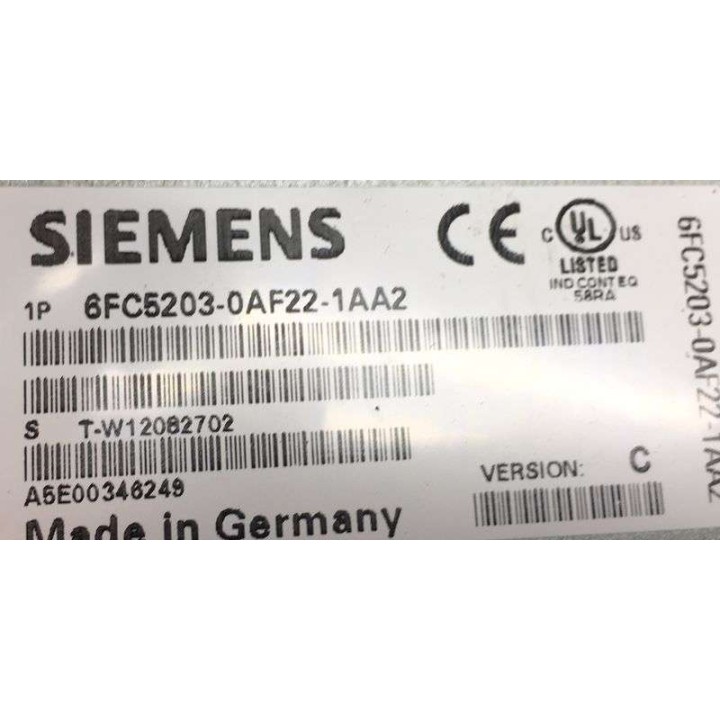 siemens 6FC5203-0AF22-1AAA2