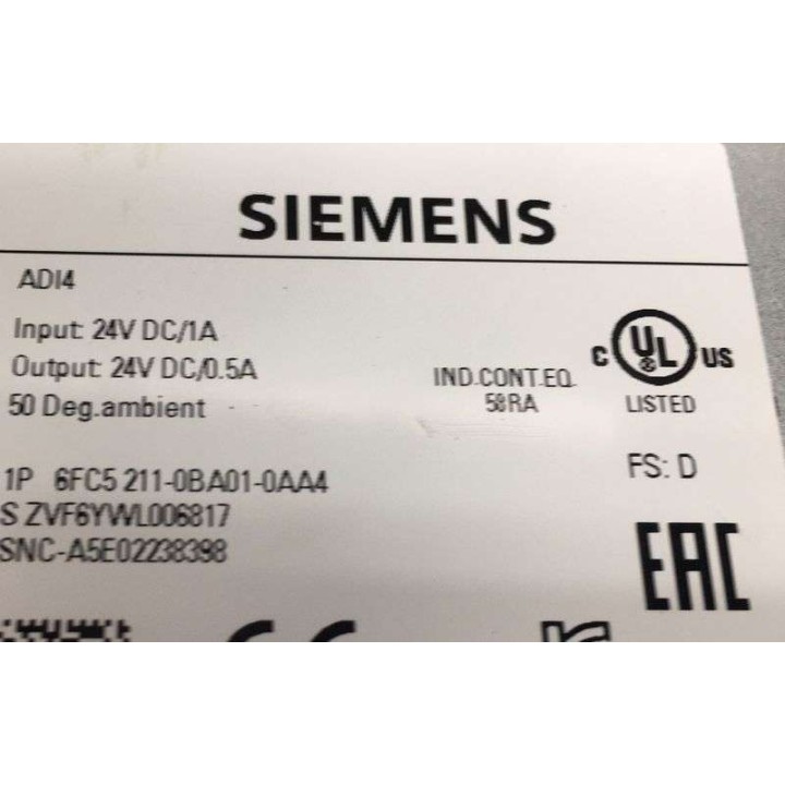 Inverter SIEMENS 6FC5211-0BA01-0AA4