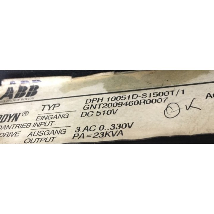 ABB DPH 10051D-S15001/1 drive