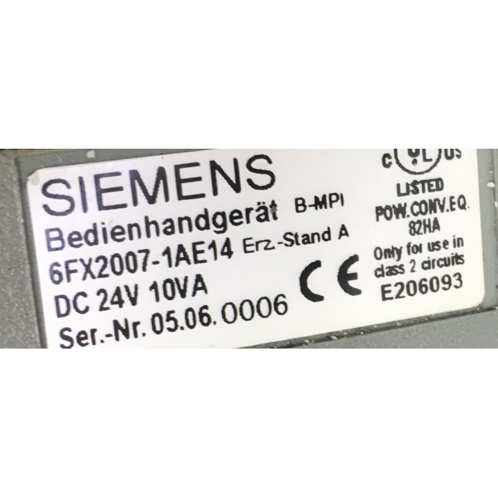 SIEMENS 6FX2007-1AE14