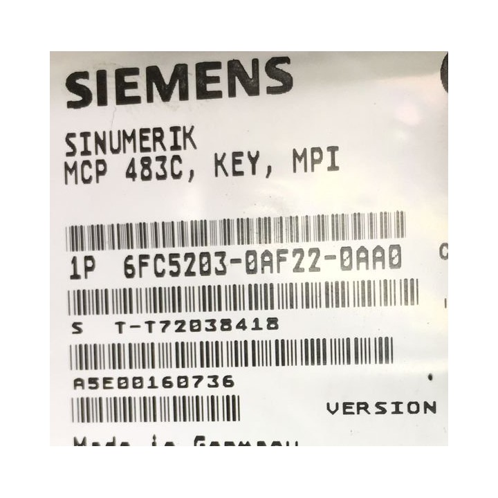 Clavier SIEMENS 6FC5203-0AF22-0AA0