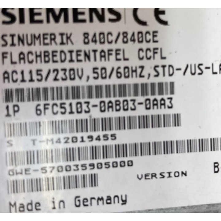siemens desk 6FC5103-0AB03-0AA3