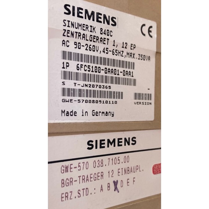 CN SIEMENS 6FC5100-0AA1-0AA1 840C